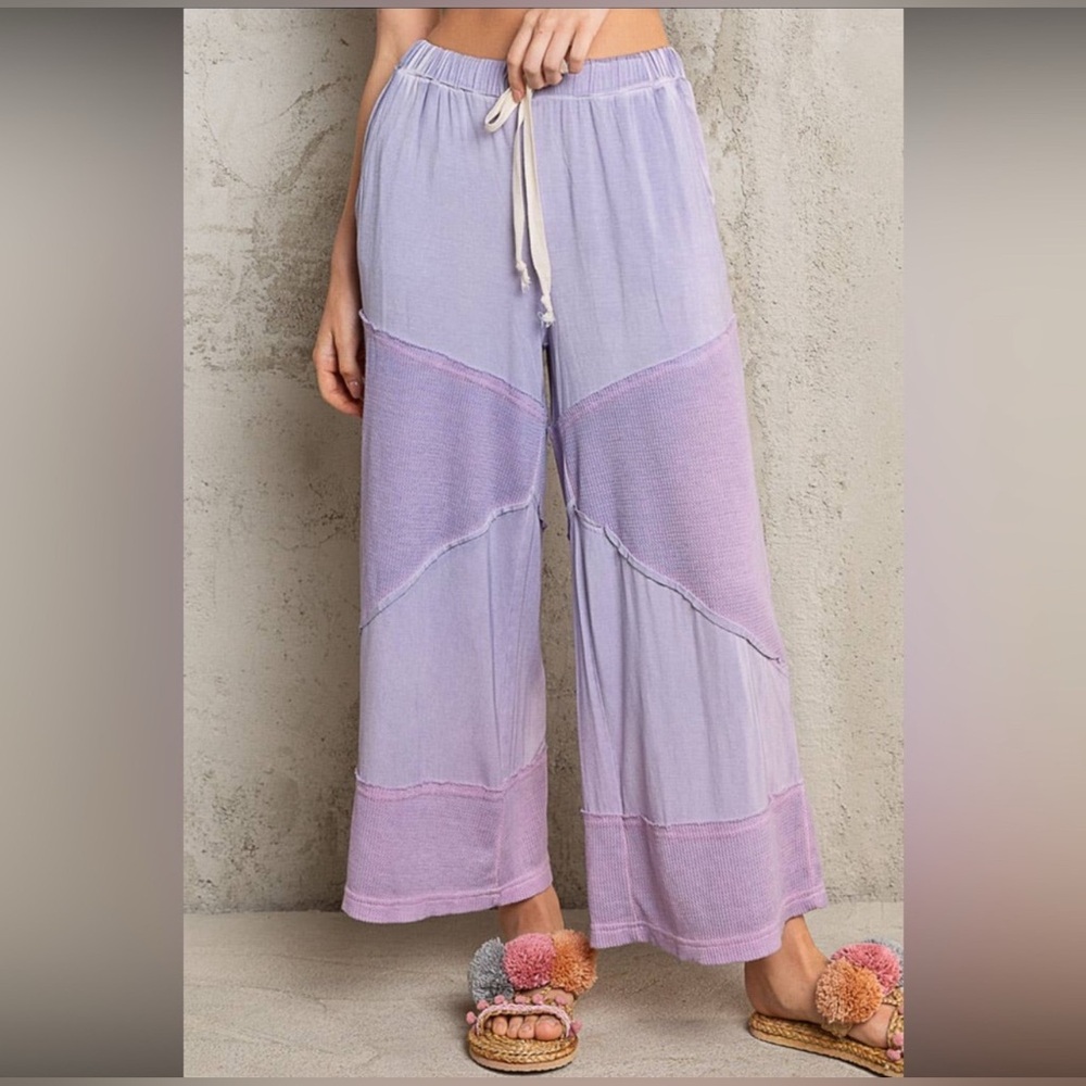 POL Lavender Wide-Leg Cropped Pants - Picture 9 of 9